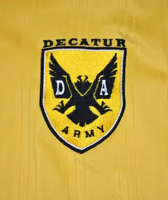 Decatur Army Mizuno Dry Lite Polo X-Large Yellow Men's Golf Polo Shirt • $18.99