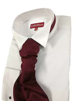 *FACTORY SECONDS*  Mens White Victorian Collar Shirt Wedding 14.5  -23 • £14