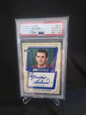 1999 Upper Deck Retro Inkredible Maurice Richard Autograph  • $499