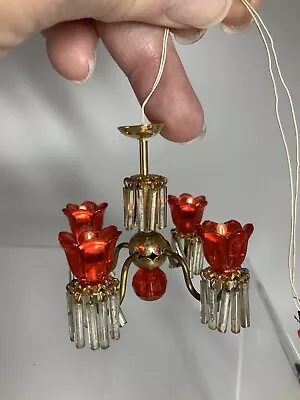 Dollhouse Miniature Artisan Jean Bodine Victorian Electric Chandelier  • $39.99