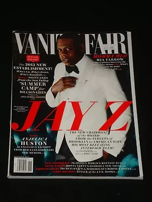 VANITY FAIR Magazine 2013 Jay-Z Anjelica Huston Mia Farrow John F. Kennedy • $14.56