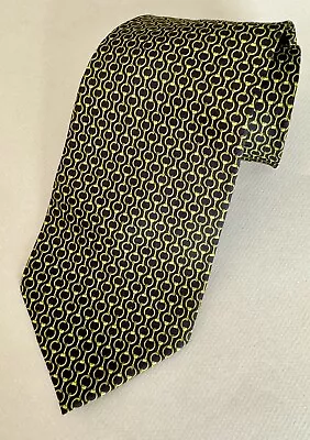 LUCIANO BRUNELLI Rome Blue Green Equestrian Horse Bits MENS SILK TIE Free Ship • $12.95