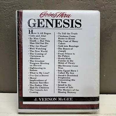 Going Thru Genesis By J. Vernon McGee 13 Cassette Tape Set W/Case New & Sealed • $129.99