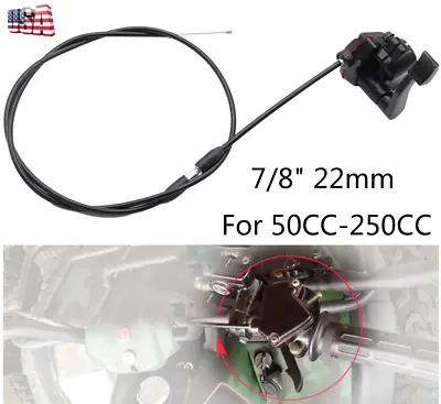 7/8 22mm Thumb Throttle & Throttle Cable Handle Assembly For 50CC-250CC ATV Quad • $17.81