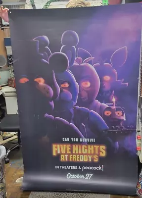 GIANT RARE 6' X 4' Five Nights At Freddy's Movie Poster FNAF 2023 Store Display • $150