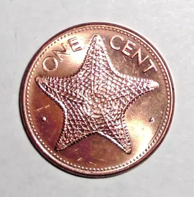 1998 Bahamas Coin 1 Cent Starfish Sea Animal Ocean Wildlife • $1.25
