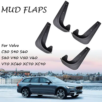 XUKEY 4Pcs. Mudflaps For Volvo Mud Flaps Splash Guards Front Rear Universal • $22.12