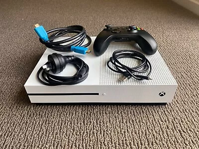 Microsoft Xbox One S 500GB Home Console Great Condition - White + Controller • $179.99