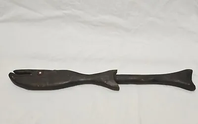 Vintage Hand Carved Wooden Sperm Whale Wall Decoration Club - 28 L • $23.31