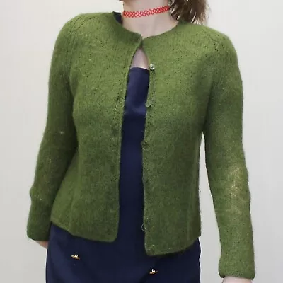 Vintage 50s Mohair Blend Cardigan By Tam-Italia • $33