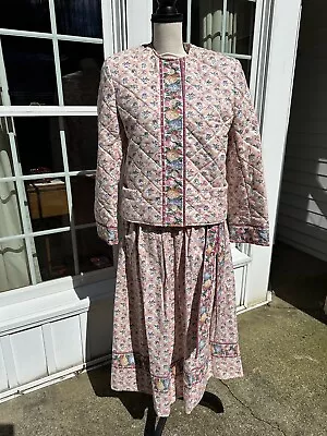 VTG. Vera Bradley Medium 3 Pc. Spring Jacket Skirt Sash Set • $100