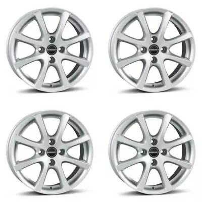 4 Borbet Wheels LV4 5.5x14 ET43 4x100 SIL For Mazda 323 Demio MX-5 • $1311.25