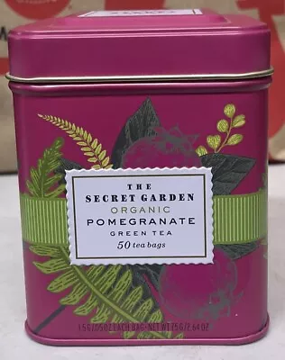 The Secret Garden Tea Empty Tin Box Storage Pomegranate • $9.99
