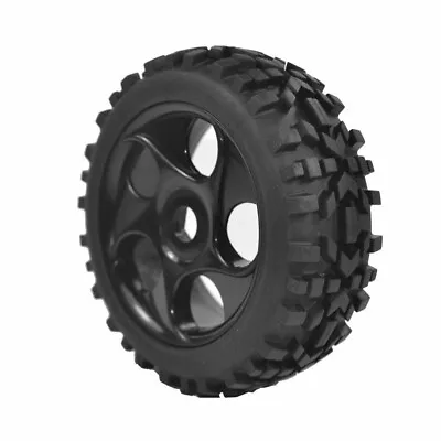 £19.99 • Buy 4PCS 1:8 RC Black Scale Buggy Off Road Car 5 Holes 17mm Wheels And 80mm Tyres