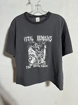 Vintage 1991 Vital Remains The Black Mass T Shirt XL Peaceville Death Metal Band • $225