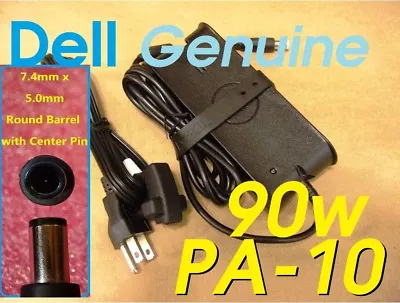 DELL Genuine PA-10 AC Adapter LA90PS0-00 Latitude Inspiron PA-1900-01D3 DF266 • $16.99