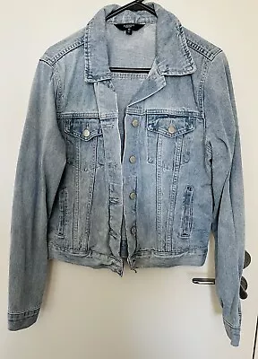 Glassons Size 10 Light Wash Blue Women’s Denim Jacket Pre Owned Good Condition • $19.95