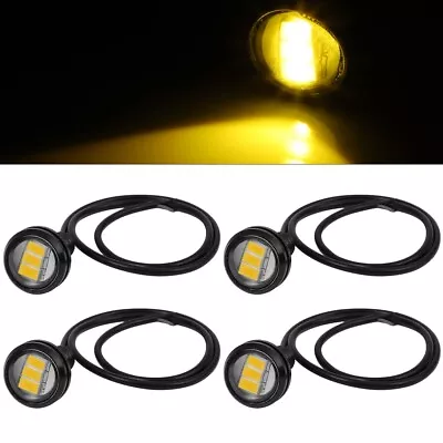 4x 18mm 9W Amber LED Eagle Eye Tail Signal Side Marker Lights Fog Lamp Motor • $9.09