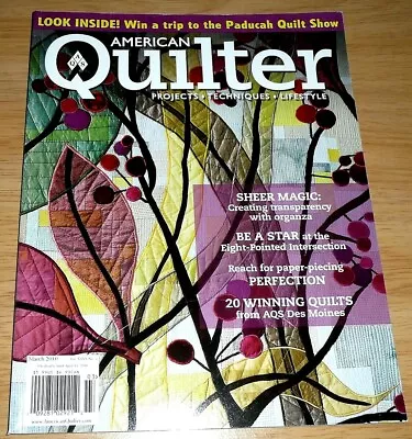 American Quilter Magazine March 2010 Projects / Techniques / Paper Piercing ++ • $9.95