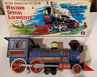 1963 Battery Op Mystery Action Western Special Locomotive Train +Boxmore • $65