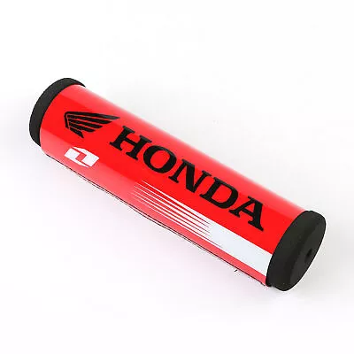 New Red Honda Dense Foam Handlebar Protector Pad 7.9in Length Black Text • $10.95