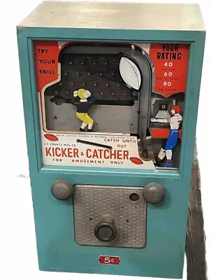 1940’s Kicker & Catcher Antique Football Coin-op Game All Original Man-Cave Bar • $895