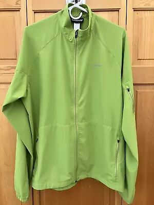 Patagonia Traverse Jacket Mens Large Green Stretch Soft Shell Wind Breaker • $49.95