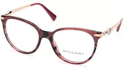 NEW BVLGARI 4143-B 5397 RED EYEGLASSES GLASSES 53-17-135 B44mm Italy • $299.17