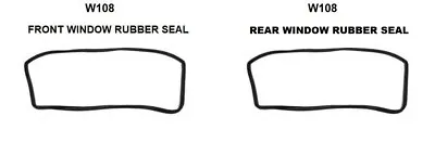 Fit For Mercedes Benz W108 FRONT REAR WINDSCREEN RUBBER Seal Gaskets 280S 250SE • $180.41