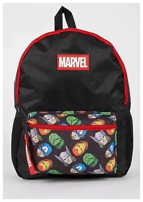 Avengers Kids Adults Backpack Black Travel School Bag Novelty Rucsack Kids Gift • £22.87