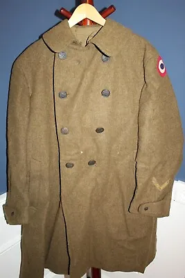 Original WW1 U.S. Army Aero Service Patched Wool Overcoat 1917 Dated • $295