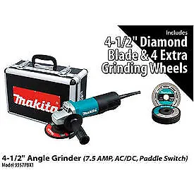 Makita 9557PBX1 4-1/2   Angle Grinder Power Pack Makita Usa 9557PBX1 • $127.76