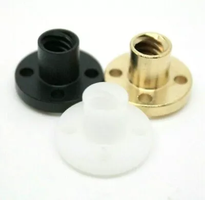 £3.49 • Buy T8 8mm Lead Screw Nut T8*8 - Brass Or Plastic - For CNC Machine / 3D Printer