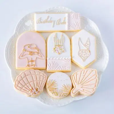 $8.98 • Buy Cute Cake Fondant Mold Embosser Cutter Sugar Stamp Press Cookie Decoration