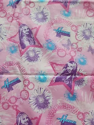 Vintage Disney Hannah Montana Fabric~2+ Yrds~star Charm Bracelet Pat~Miley Cyrus • $14.75