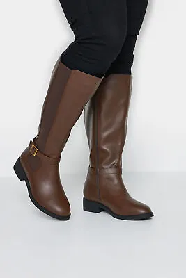 LIMITED COLLECTION Strap Knee High Boot In Extra Wide EEE Fit • £54.99