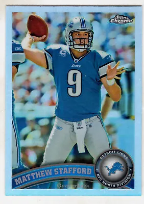 2011 Topps Chrome #4 Matthew Stafford Refractor • $2.95