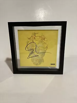 Ed Sheeran Subtract Framed Signed Cd Art Card Autographed • $49.99