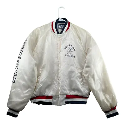 McGavock High School Jacket Men's White Large Nashville USA Made Bomber Vintage • $13.13