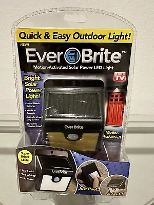 New AS SEEN ON TV Ever Brite Motion-Activated Solar Power LED Light SZ S • $12.74