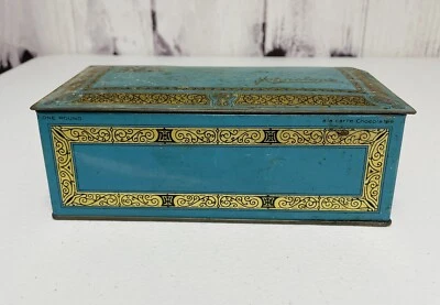 $13.20 • Buy Vintage Johnston's Chocolates Advertising Tin Candy Box Hinged Lid 1920’s