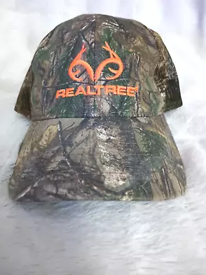 Realtree Orange Antler Logo Camouflage  Strapback Hat Cap Hunting • $10