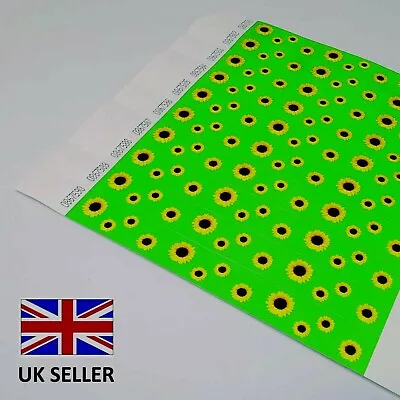 £4.39 • Buy Sunflower TYVEK WRISTBANDS Paper ID Disability Hidden Disabilities Autism