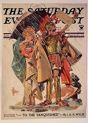 J.C. Leyendecker - Cover Only - Saturday Evening Post March 10 1934 • $45