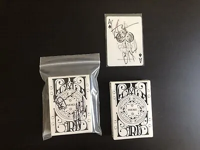 Dan & Dave Smoke & Mirrors White Playing Cards Signed/New/Used Bundle • $52