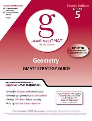 Geometry GMAT Preparation Guide By Manhattan Gmat • $5.08