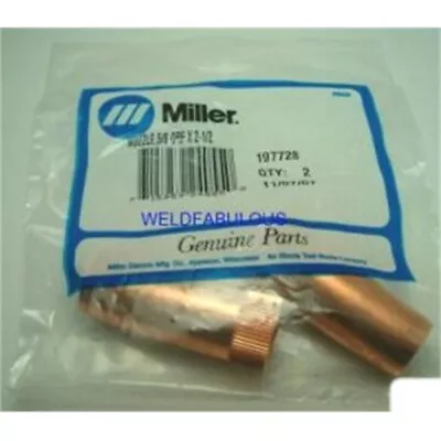 Miller 197728 Nozzle 5/8 Orf X 2-1/2 2 Pack • $149.99