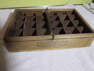 Antique 1906 Star Egg Carrier Wooden Crate Box John G. Elbs Rochester NY 2 Dozen • $75