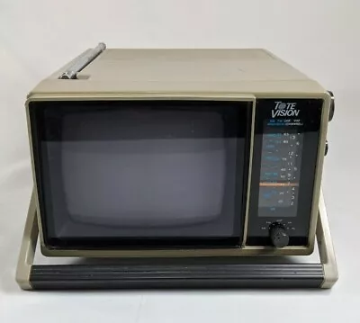 Vintage Tote Vision 5  B&W Cadillac TV Portable UT-5505  • $39.99