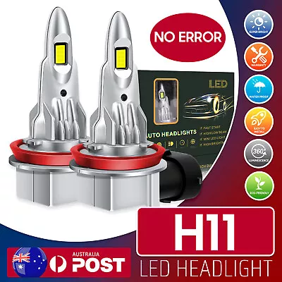 H8 H9 H11 LED Headlight Lights High Beam Low Beam For Holden VT VX VU Commodore • $54.09